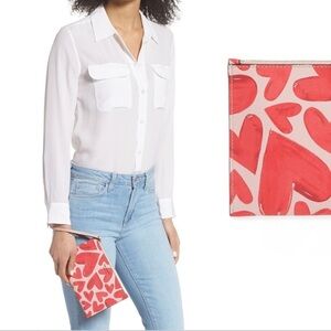 Kate Spade ♠️ heart ❤️ wristlet nwt